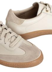 Beige leather women's sneakers BUTYD-1143-81(Z24) photo 7