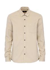 Beige cotton men's shirt KOSMT-0328-81(Z24)-01