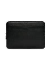 Black leather laptop briefcase TORMS-0455-99(W25)-01