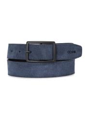 Navy blue suede men's belt PASMS-0267-69(W25)