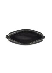 Small black leather women's handbag TORES-1353-99(Z26), product view inside on white background.