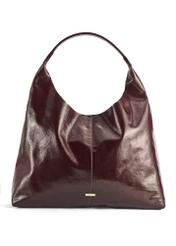 Large burgundy leather women's handbag TORES-1179-49(Z25), product view from the front on a white background.