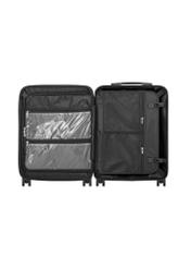 Small suitcase on wheels WALAB-0073-2X-19(W26), product view inside on white background.