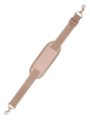 Dark beige airplane backpack PLCMN-0017-1C(Z26), view of the detachable product strap on a white background.