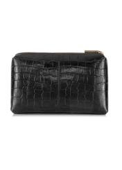 Women's black leather cosmetic bag TORES-1013-99(W24)-04