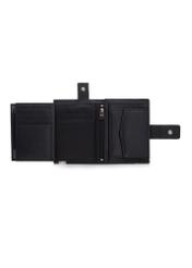 Black leather men's wallet PORMS-0143-99(Z23)-06