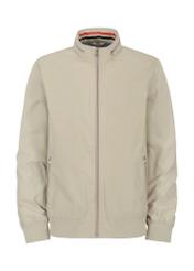 Beige men's hooded jacket KURMT-0300-81(W23)-04