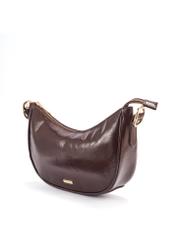 Burgundy leather women's hobo bag TORES-1180-49(Z25), diagonal product view on white background.