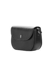 Black small shoulder bag TOREC-1244-99(Z26), diagonal product view on white background.