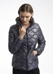 Women's printed autumn jacket KURDT-0315-93(Z22)-01