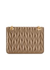 Beige women's handbag with chain TOREC-1102-24(Z25)