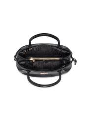 Women's leather handbag in black color TORES-1361-9I(Z26), product view inside on white background.