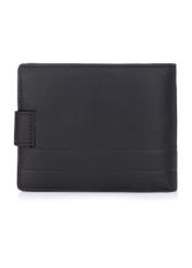 Black leather men's wallet PORMS-0144-99(Z23)-03