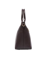Brown large leather women's handbag TORES-1158-1I(Z26), side product view on white background.