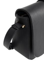 Women's black postbag with logo TOREC-0627B-99(W24)-07