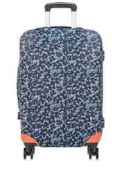 Floral medium suitcase cover AW-013-0004-15-M(W25), product view on suitcase on white background.