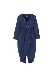 Warm women's jacket with an elongated form KURDT-0155-69(Z21)-03