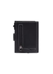 Men's leather compact wallet PORMS-0707-99(Z26), back view of the product on a white background.