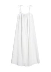 White strapless dress SUKDT-0250-11(W25), front view of the product on a white background.