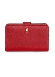 Women's red leather wallet PORES-0896-40(Z23)-01