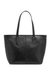 Leather black shopper bag for women TORES-1085-99(W25)-04