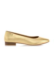 Gold leather ballerinas BUTYD-1049-28(W24)-01