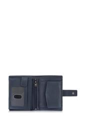 Men's navy blue leather wallet PORMS-0010-69(W24)-03