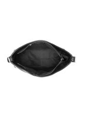 Black women's handbag with jewelry accent TOREC-1325-99(Z26), product view inside on a light background.