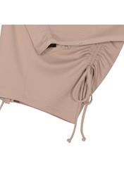 Beige ribbed skirt SPCDT-0024-31(W19)-03