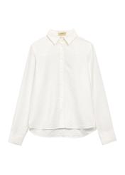 White women's shirt KOSDT-0180-0P(W26), front product view on white background.