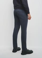 Navy blue men's trousers SPOMT-0103-68(Z24)-03