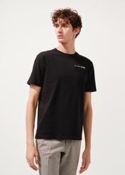 Men's black basic T-shirt with OCHNIK brand logo TSHMT-0102-99(W24)-01