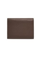 Dark beige women's wallet with cream interior POREC-0440-1K(Z26) - product view from the back, on a white background.