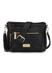 Black women's handbag made of imitation leather TOREC-0967-99(Z24)-02