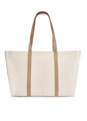 Cream leather shopper bag TORES-1273-0B(W26)