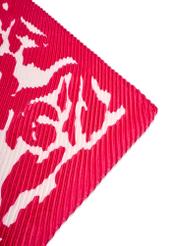 Pink women's patterned scarf SZADT-0172-5P(W26), close-up of the product on a white background.