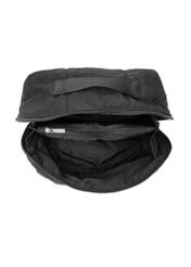 Black women's cosmetic bag TOREN-0323-99(Z25), product view inside on white background.