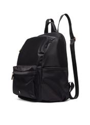 Black women's backpack TOREN-0357-99(Z26) - diagonal view of the product, on a white background.