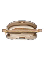 Small cream women's handbag TOREC-0768-0B(W26), product view from above on a white background.