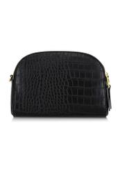 Black women's croco handbag TOREC-0036E-97(Z25), back view of the product on a white background.
