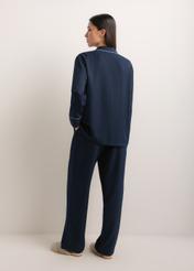 Women's two-piece pajama set PZMDT-0001-7D(Z26), product view from the back on a model. Full body visible.