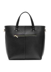 Large black leather women's handbag TORES-0728C-99(W25)-03