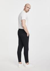 Black men's cotton trousers SPOMT-0107-99(W25)-05