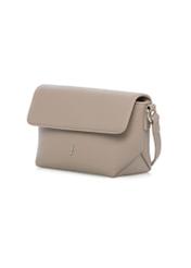 Beige small women's shoulder bag TOREC-0916-1A(W26) - diagonal product view, on a white background.