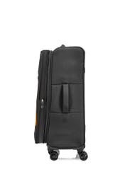 Medium suitcase on wheels WALNY-0042-99-24(W25), side view of the product on a white background.