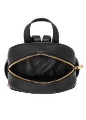 Black leather women's backpack TORES-1089-99(W25)-05