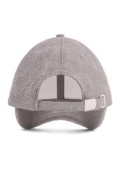 Gray baseball cap CZADT-0229-9B (Z26), product view from the back on a white background.