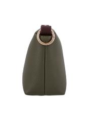 Small khaki women's handbag TOREC-0882-8D(W27), side view on a white background.