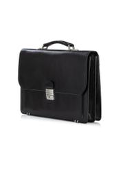 Black leather briefcase VB-200A-99(KS)-08