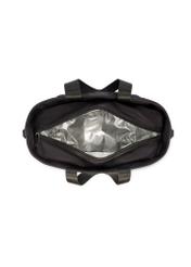 Black lunchbox bag TOREN-0346-99(W26) - product view from above, on white background.